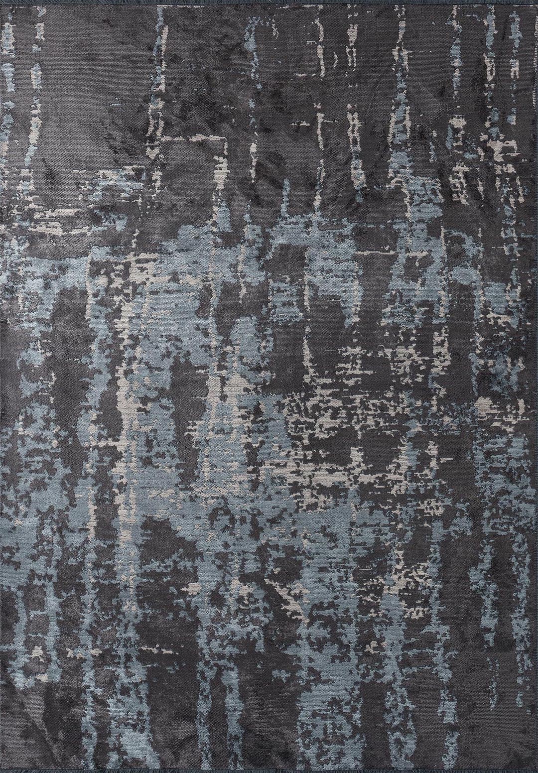 TOLEDO CHARCOAL BLUE - LIGHT CREAM RUG