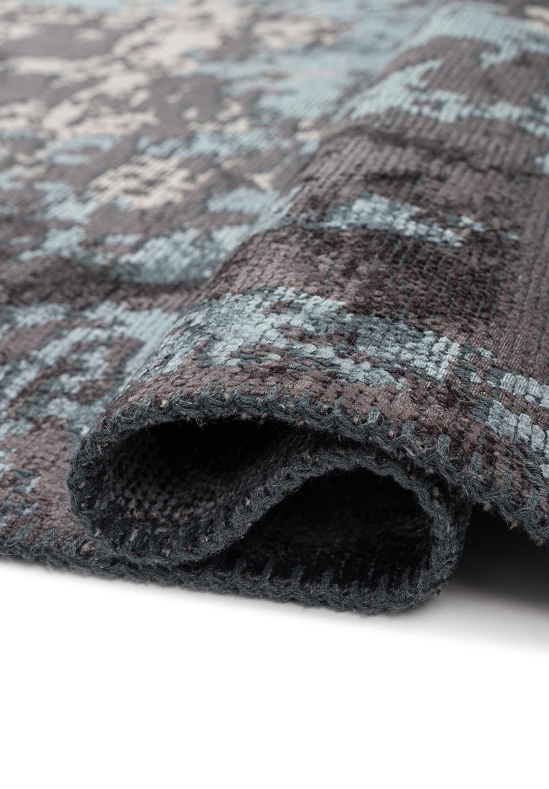 TOLEDO CHARCOAL BLUE - LIGHT CREAM RUG