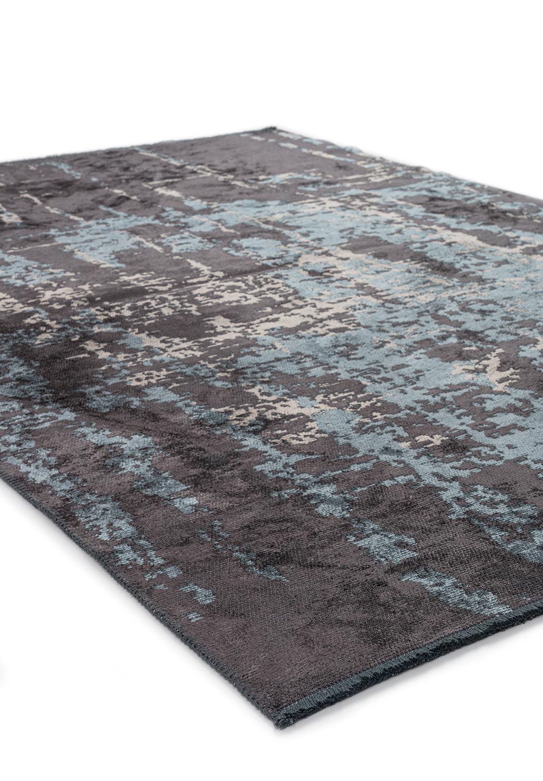 TOLEDO CHARCOAL BLUE - LIGHT CREAM RUG