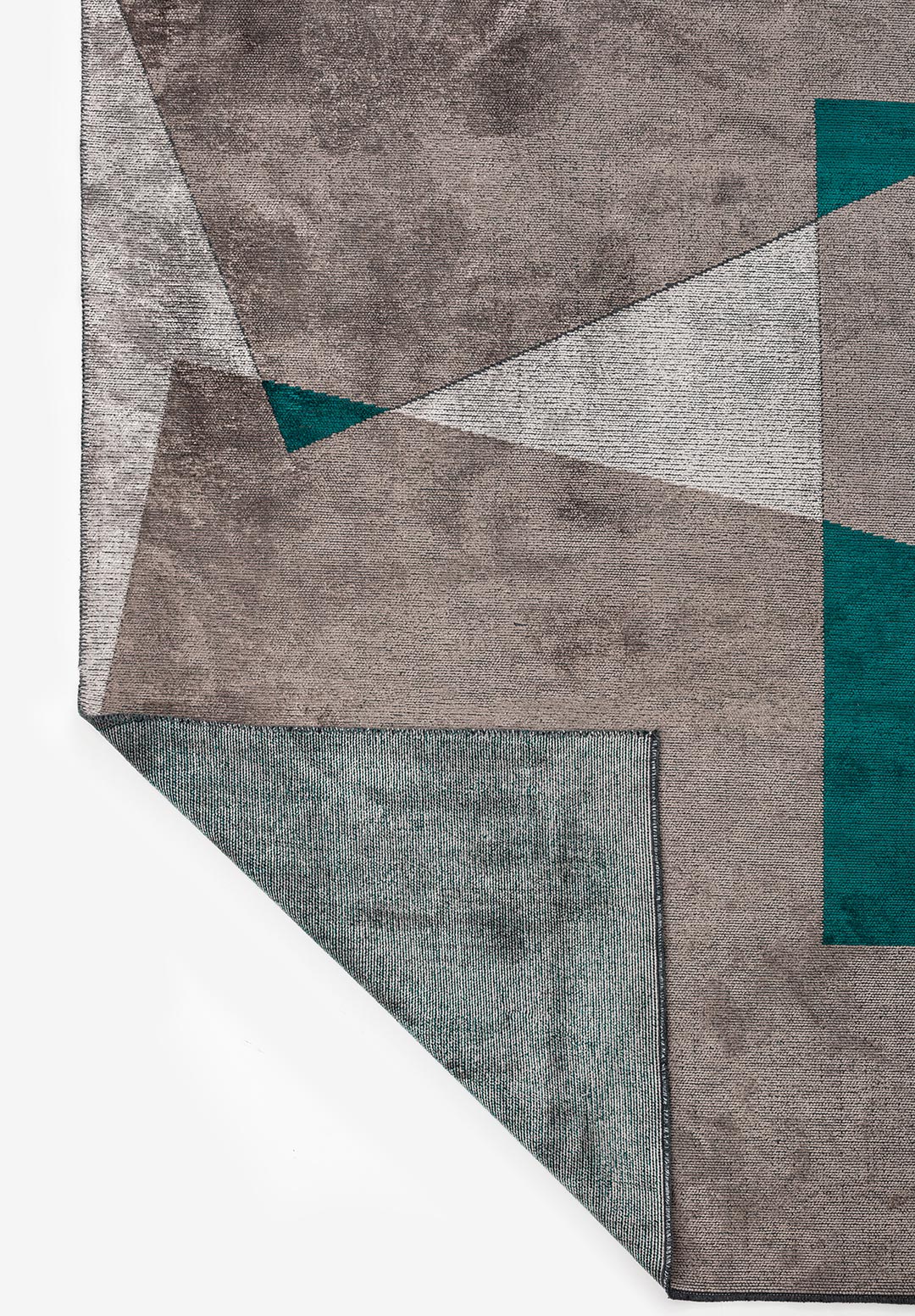 SALZUBURG DARK TURQUOISE - DARK GREY - LIGHT GREY RUG