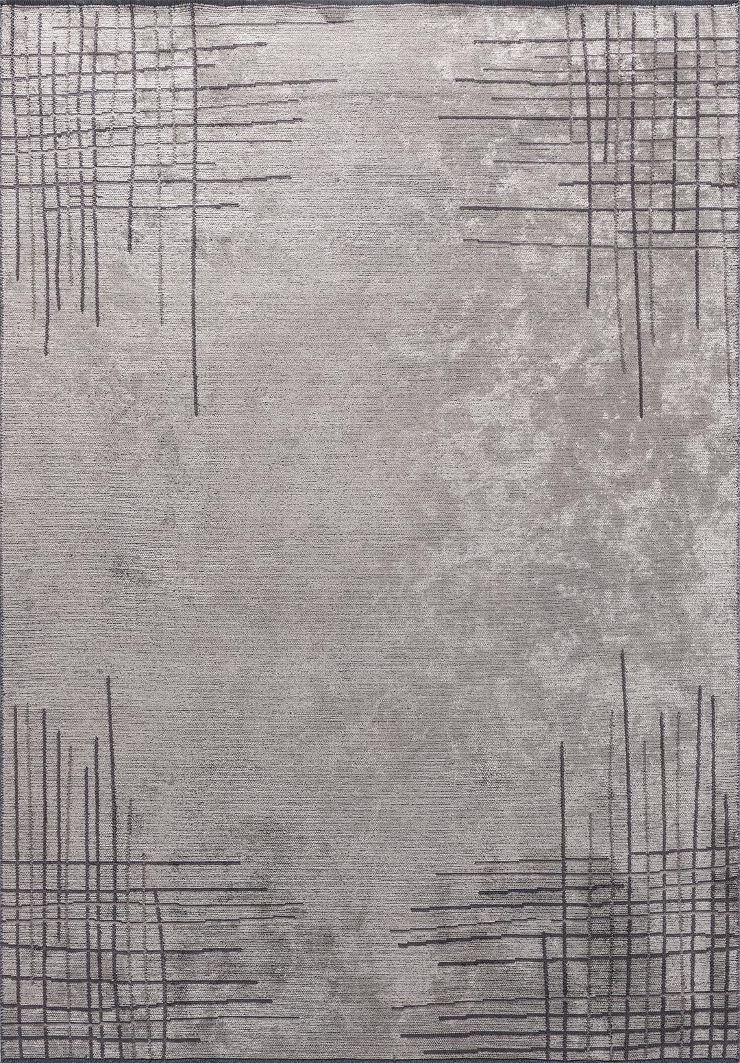 MANHATTAN CREAM - DARK GREY - CHARCOAL RUG