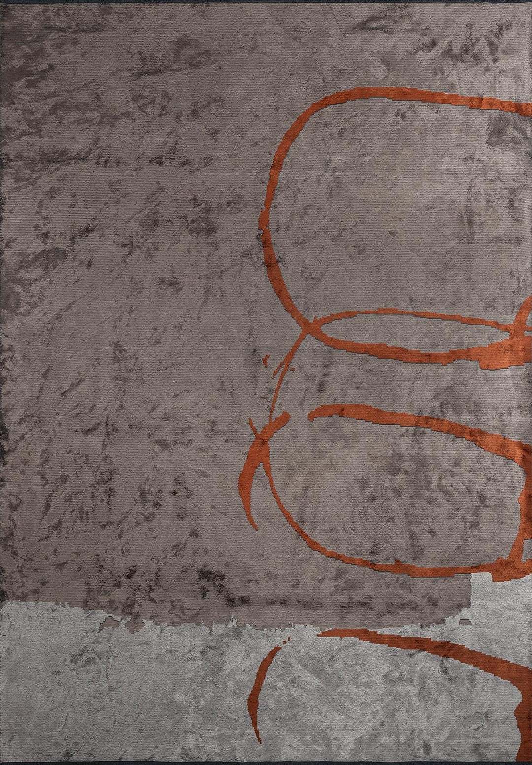 MUNICH DARK GREY - LIGHT GREY - RUST RUG