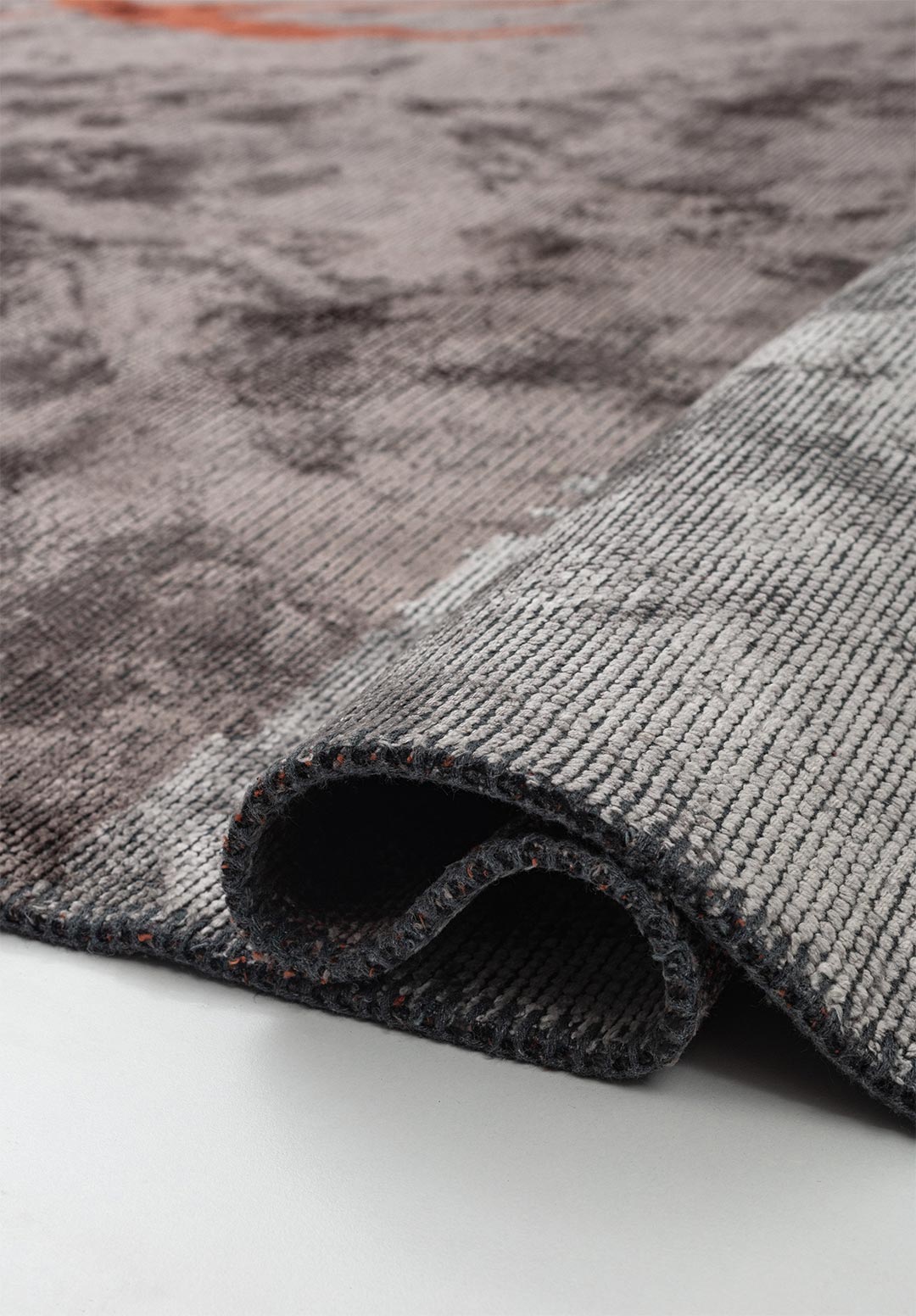 MUNICH DARK GREY - LIGHT GREY - RUST RUG