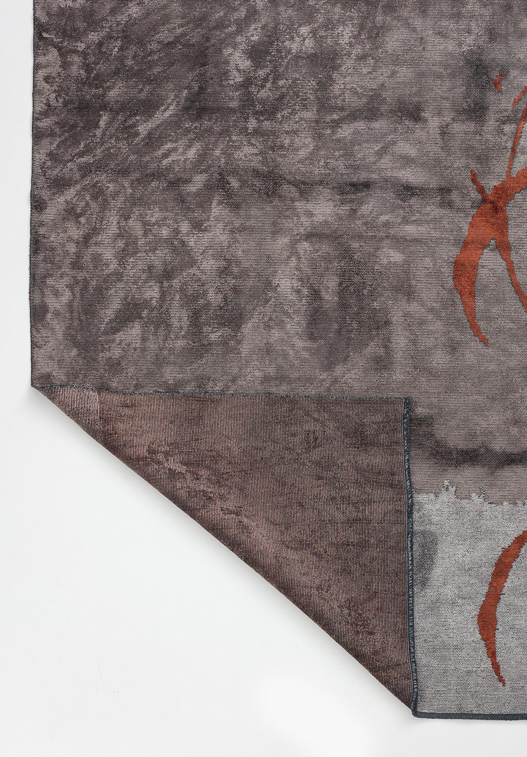 MUNICH DARK GREY - LIGHT GREY - RUST RUG