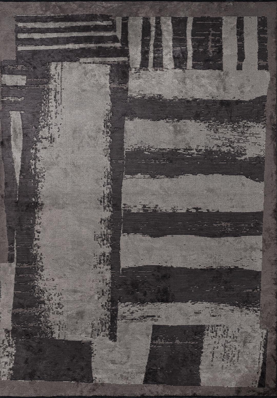 CAMBRIDGE CHARCOAL - DARK GREY - CREAM RUG