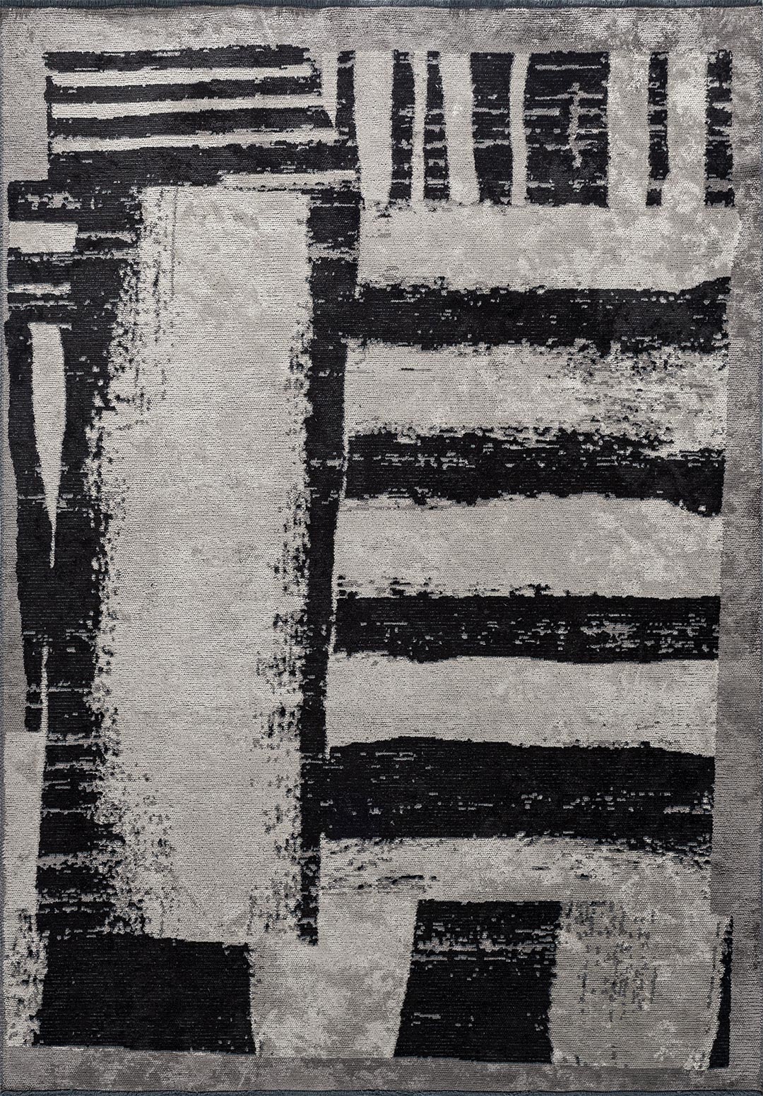 CAMBRIDGE BLACK - DARK GREY - CREAM RUG