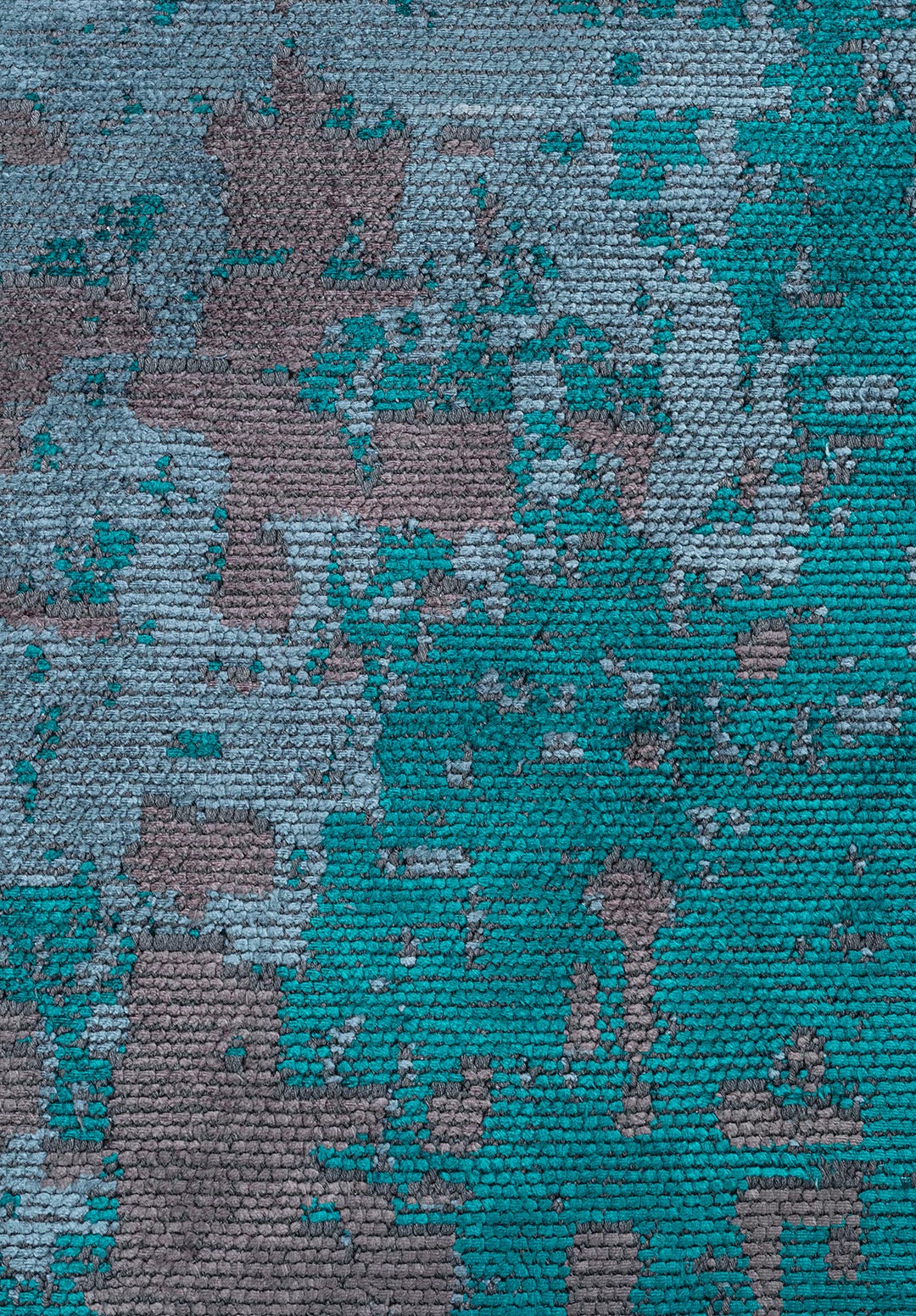 CORFU DARK TURQUOISE - PETROL - CHARCOAL RUG