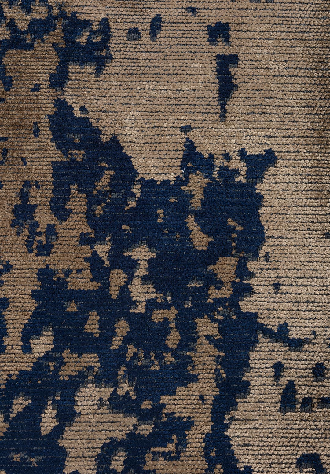 STOCKHOLM DARK NAVY - LIGHT BROWN - DARK BEIGE RUG