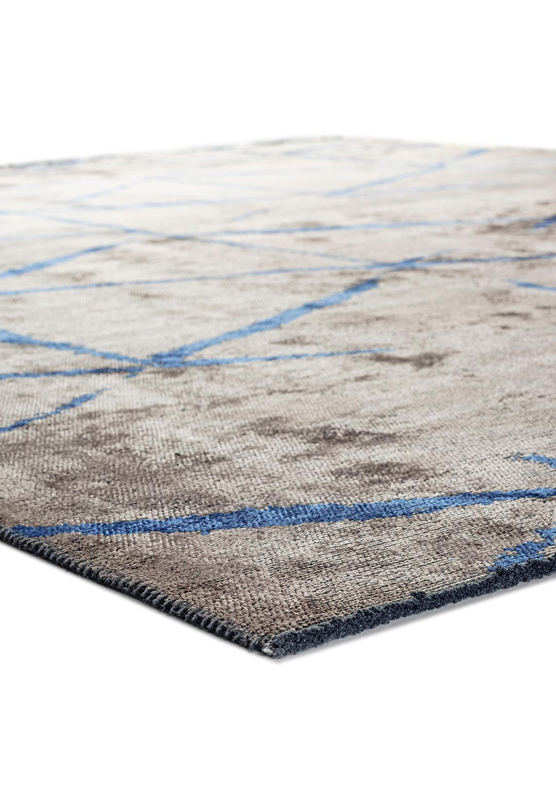 PALERMO NAVY BLUE - DARK GREY RUG