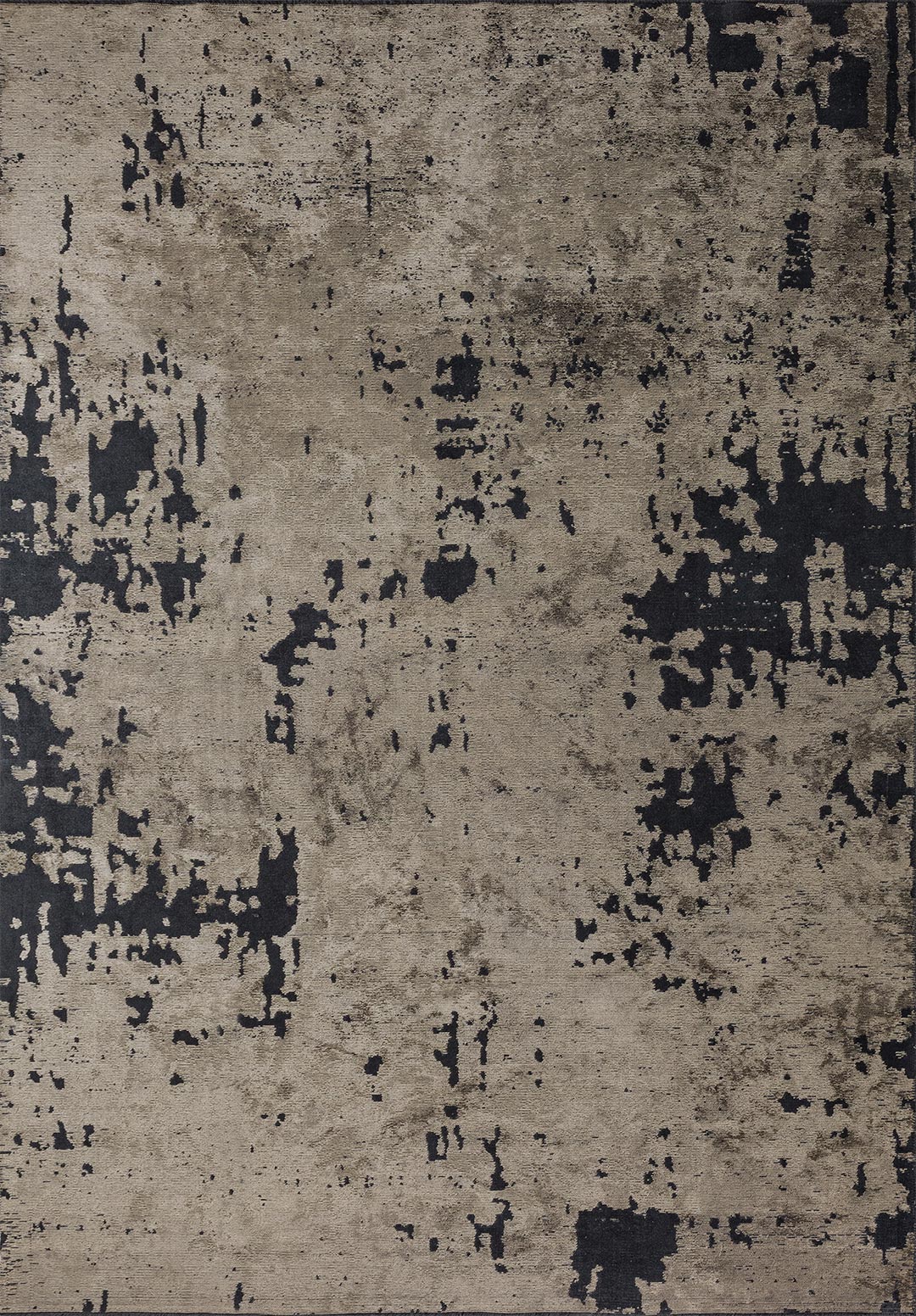 VERONA MATTE BLACK - BEIGE RUG