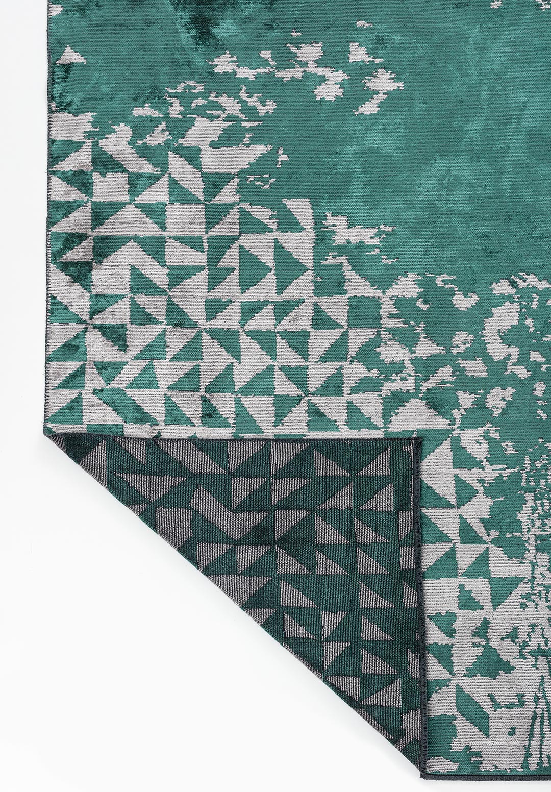GULF DARK GREEN - GREY RUG