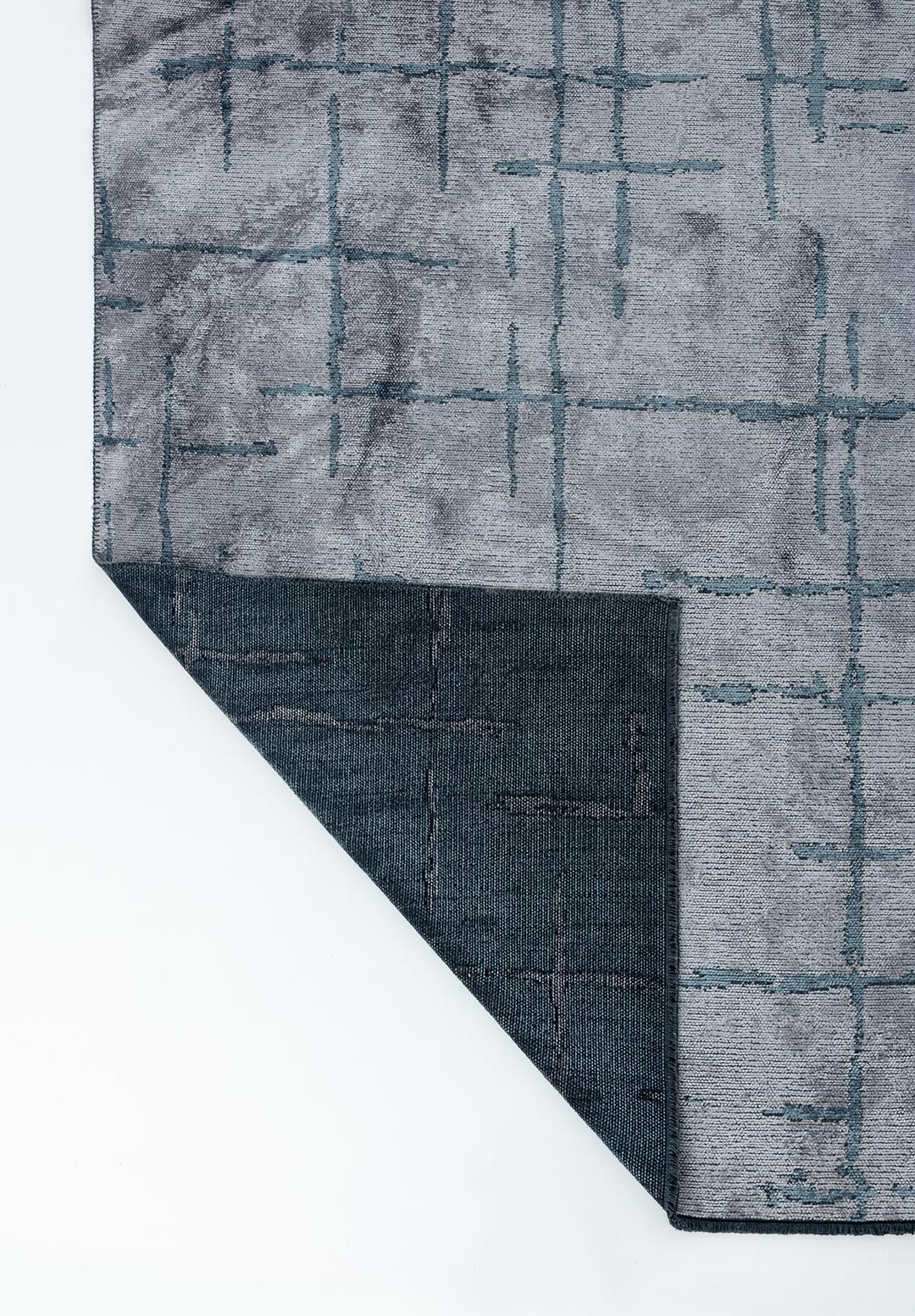 MARK BLUE - LIGHT GREY RUG