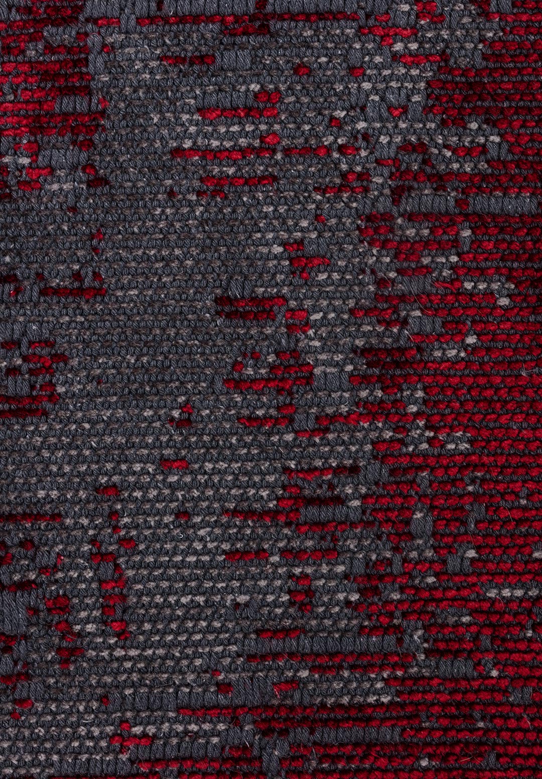 SURFACE GREY - RED RUG