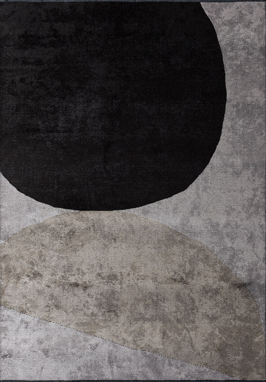 METEOR BLACK - NOUGAT - LIGHT GREY RUG
