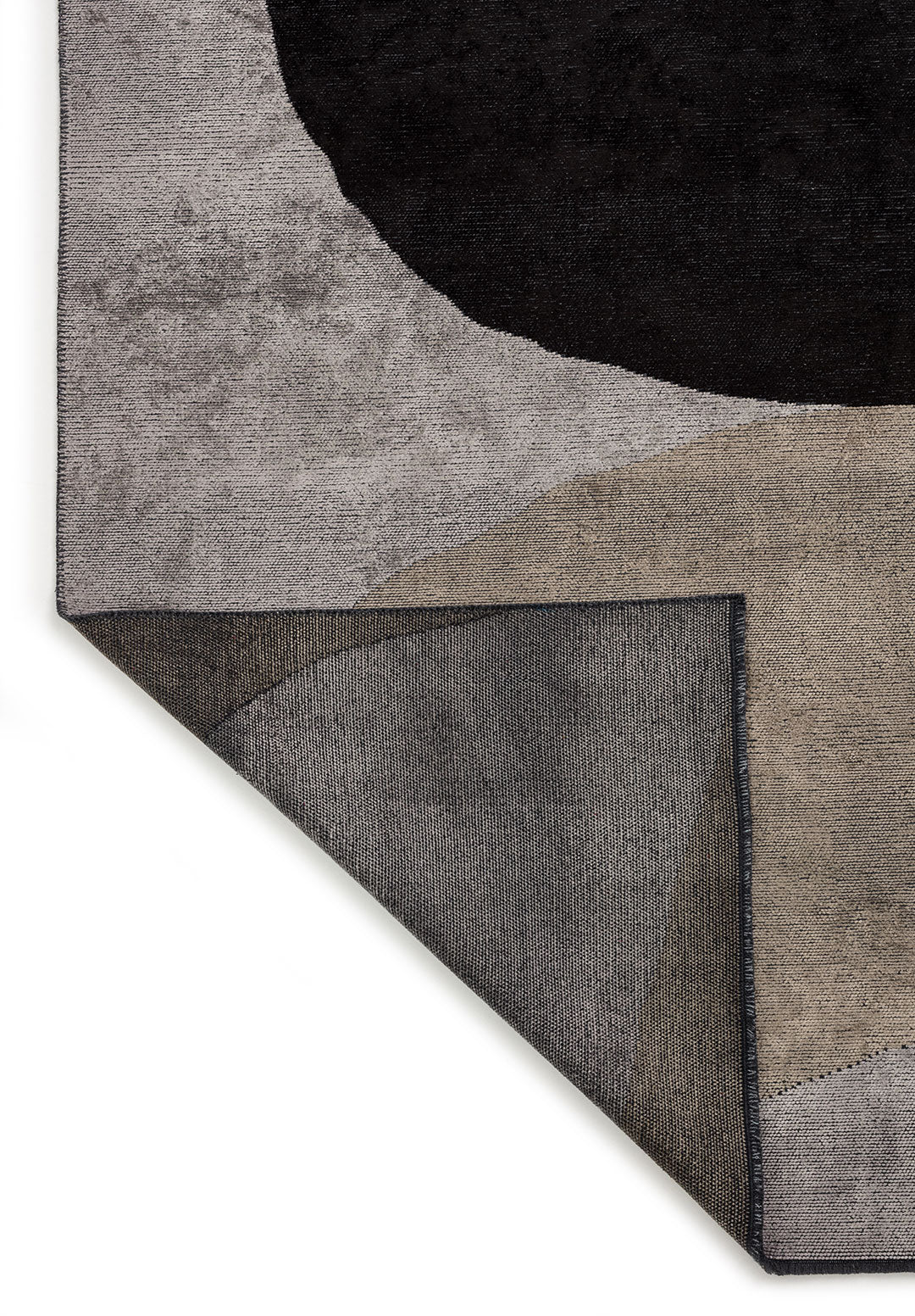 METEOR BLACK - NOUGAT - LIGHT GREY RUG