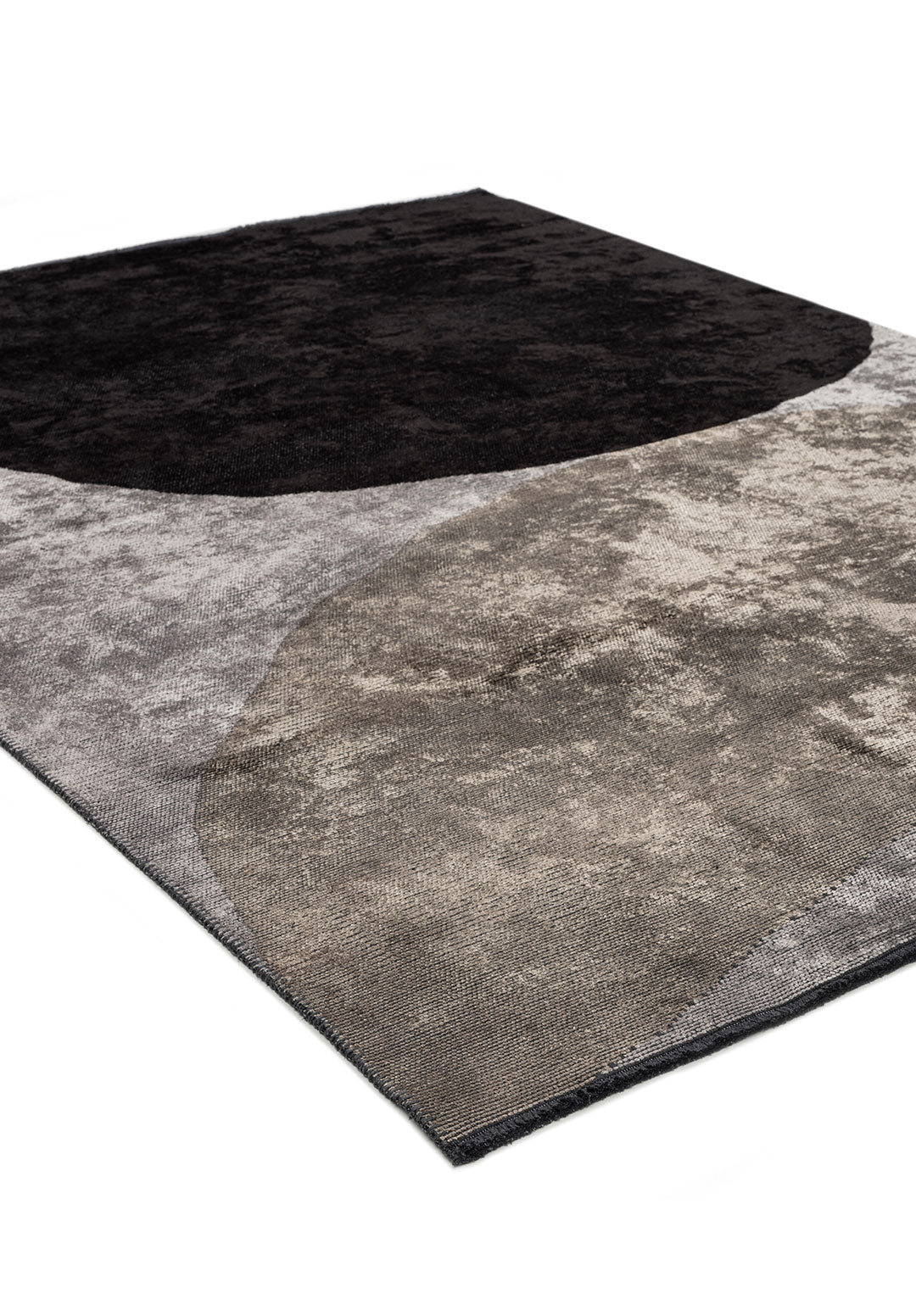 METEOR BLACK - NOUGAT - LIGHT GREY RUG