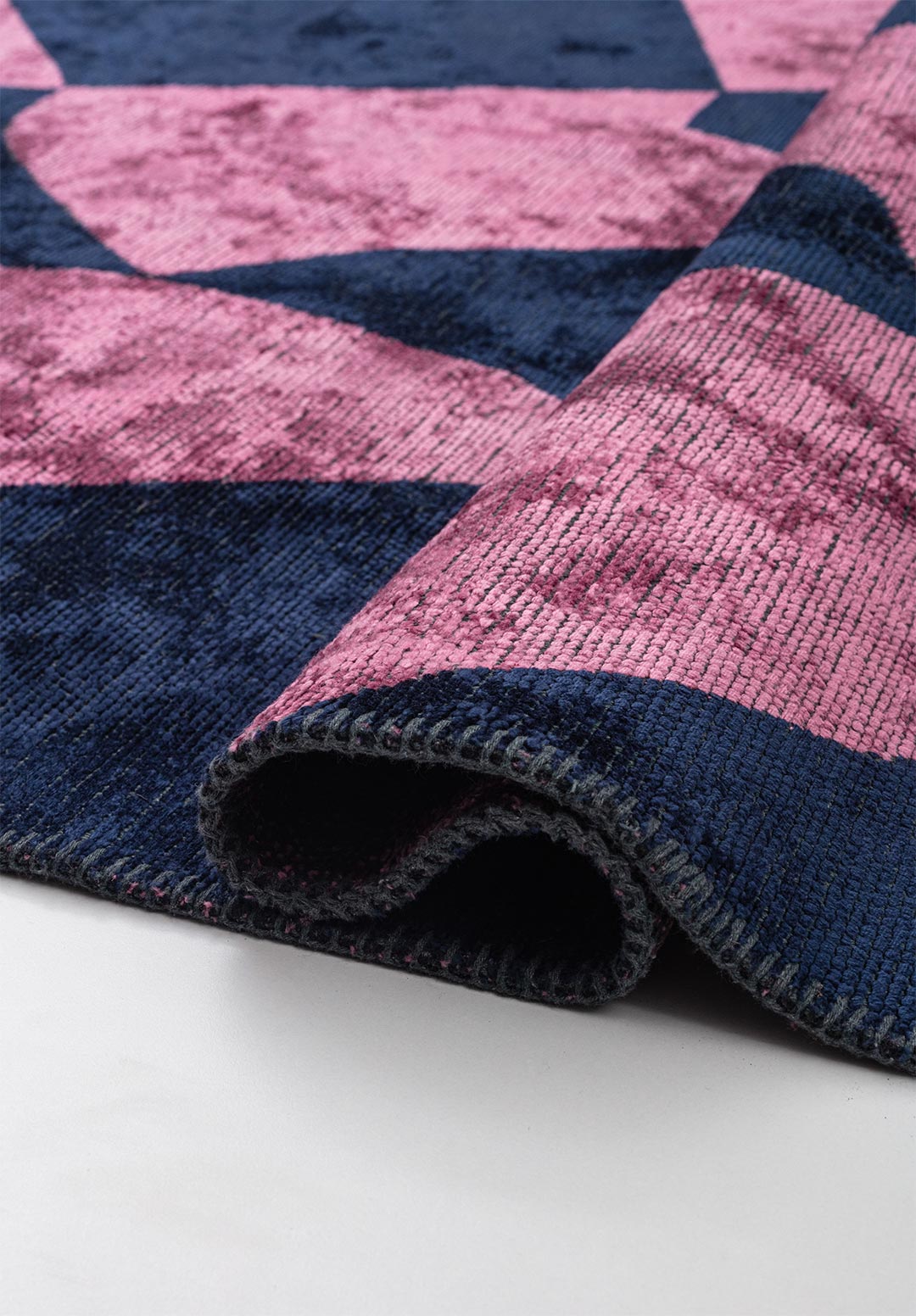 FLAG DARK NAVY- PINK RUG
