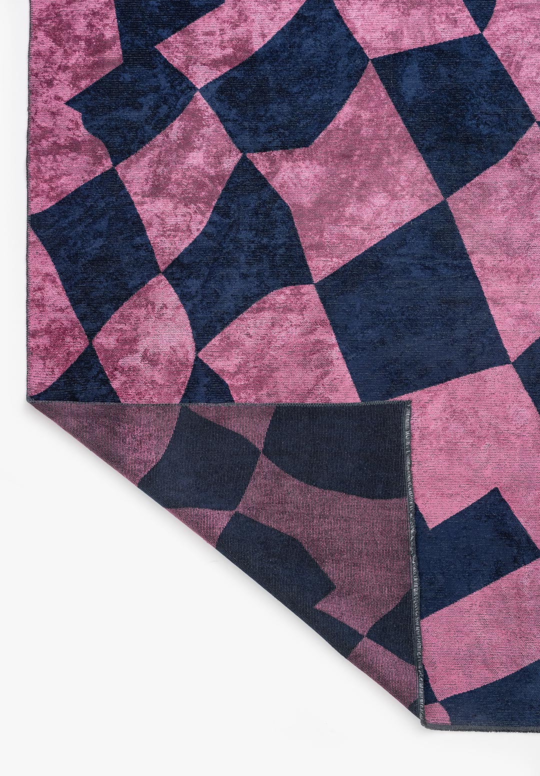 FLAG DARK NAVY- PINK RUG