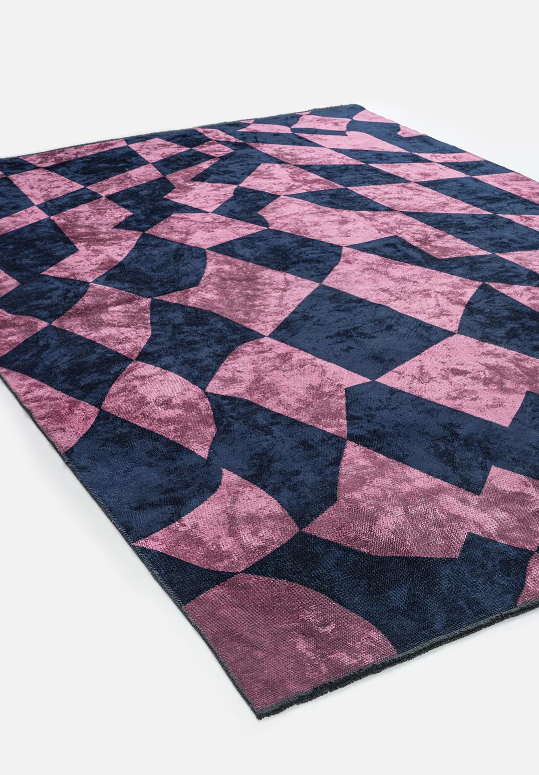 FLAG DARK NAVY- PINK RUG