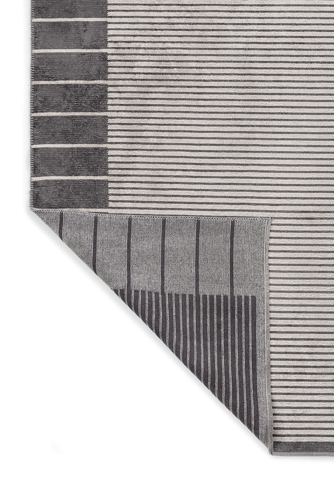 CONTRAST LIGHT CREAM - CHARCOAL RUG
