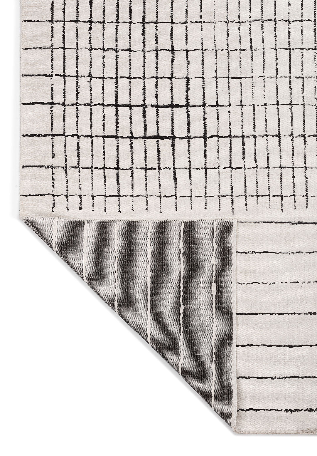 INFINITY BLACK - ECRU RUG