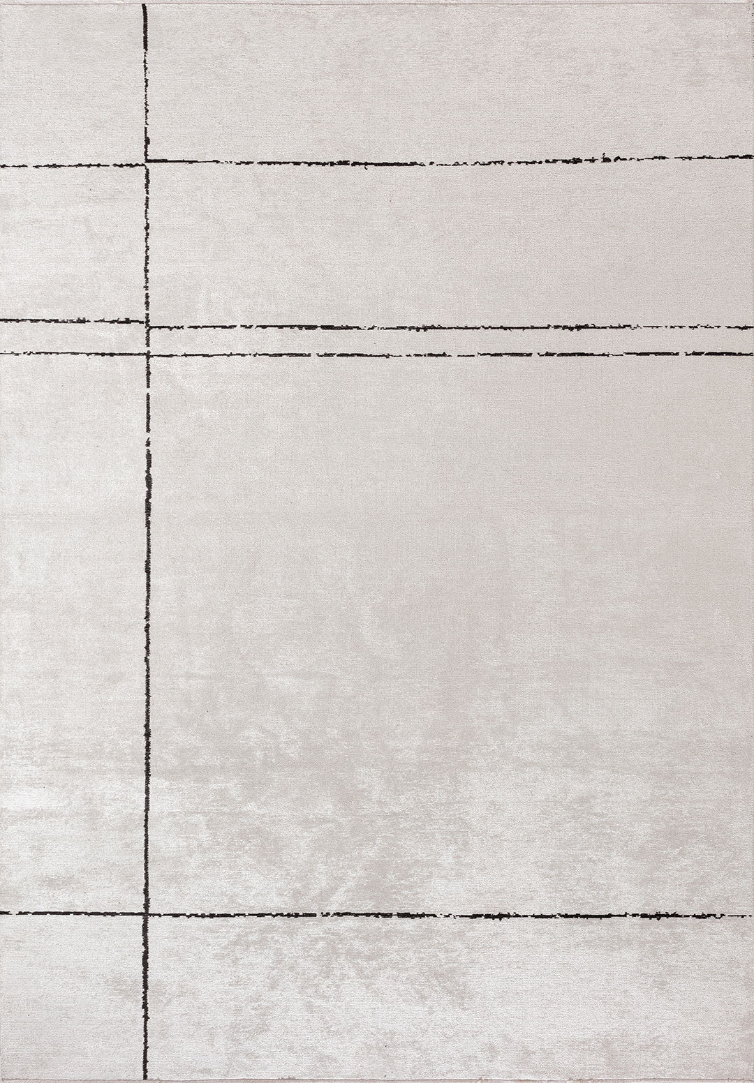 TRAIL BLACK - ECRU RUG