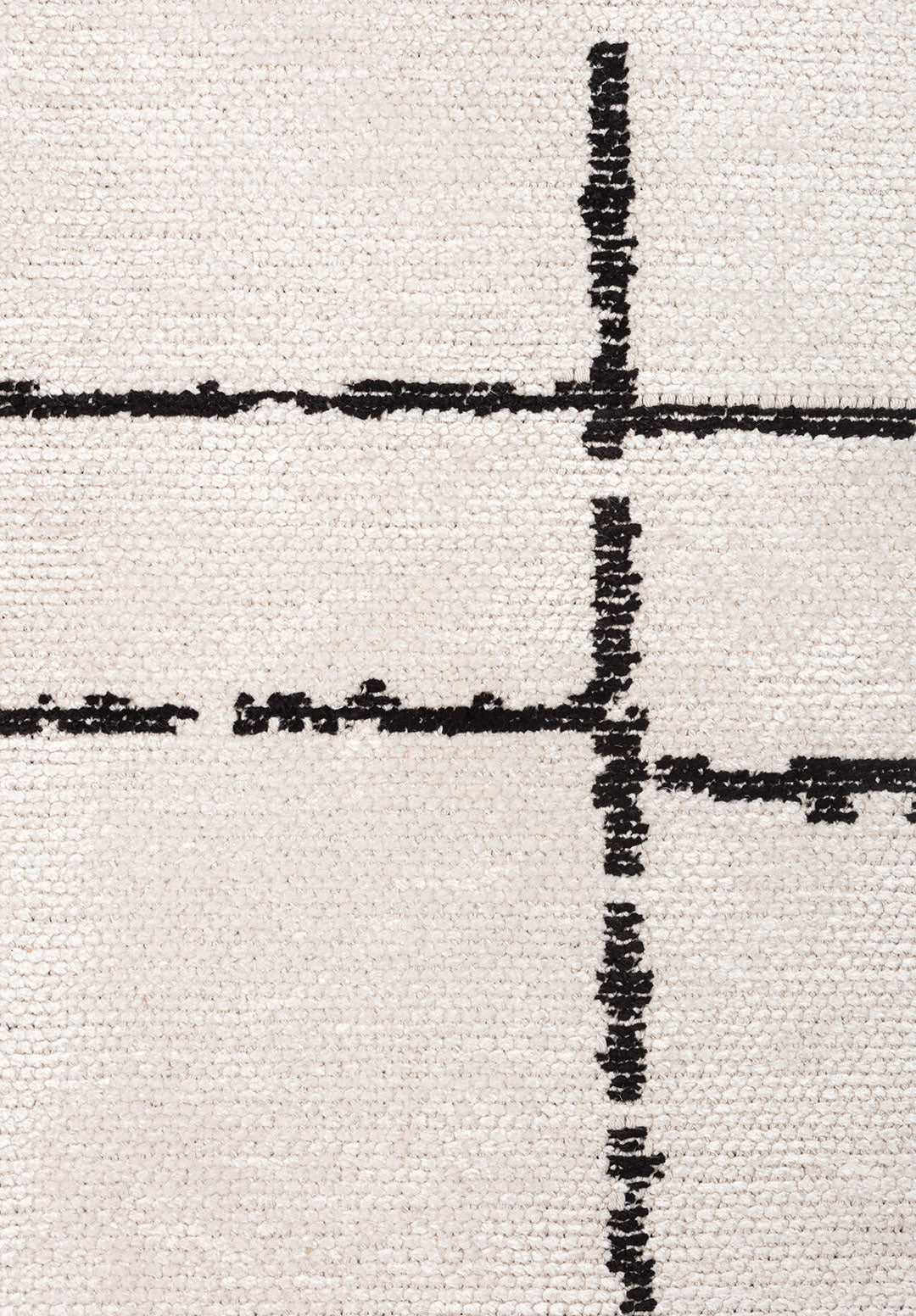 TRAIL BLACK - ECRU RUG