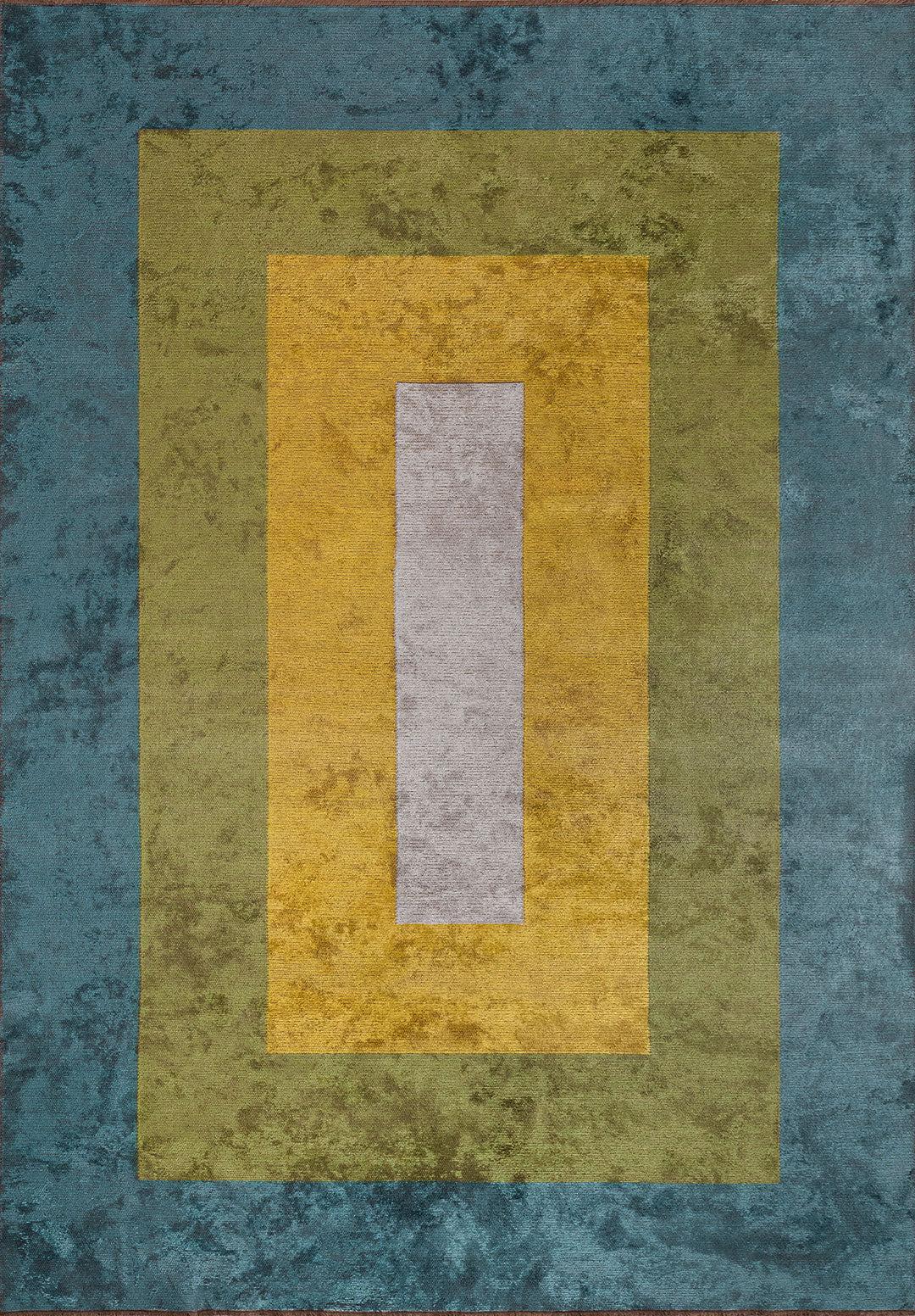 HALL PETROL - GREEN - YELLOW - BONE RUG