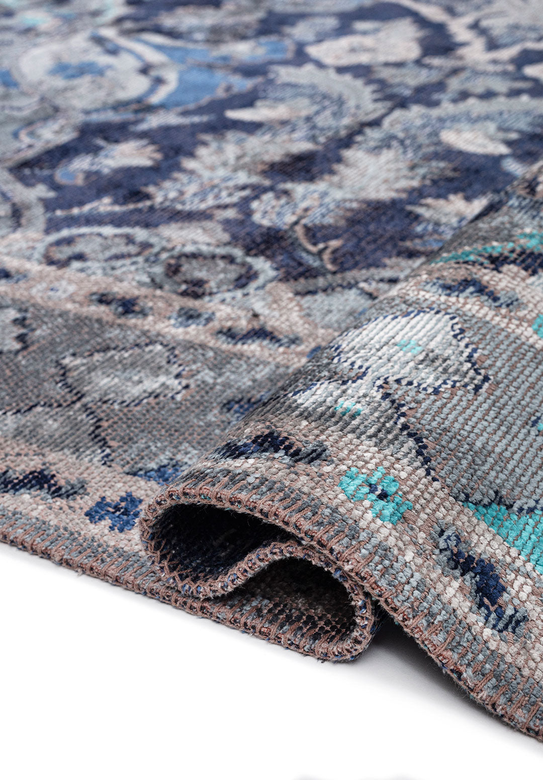 FORTRESS BLUE - NAVY BLUE - BONE - DARK NAVY - TURQUOISE - ICE BLUE RUG