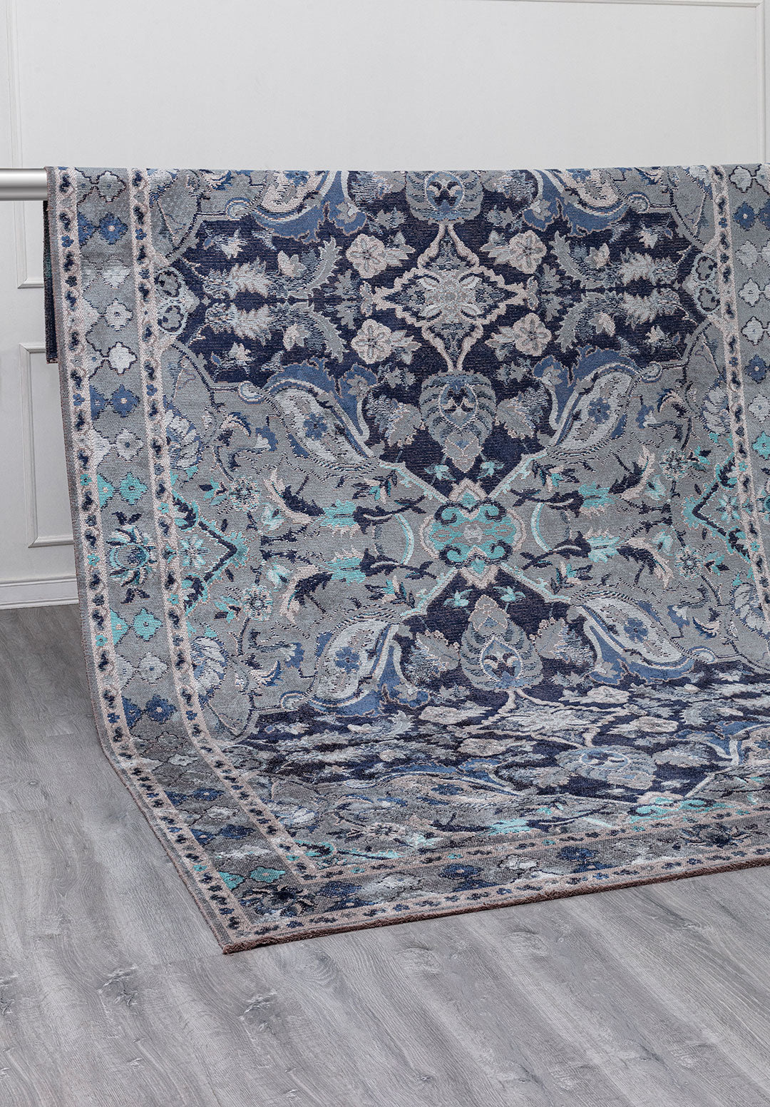 FORTRESS BLUE - NAVY BLUE - BONE - DARK NAVY - TURQUOISE - ICE BLUE RUG