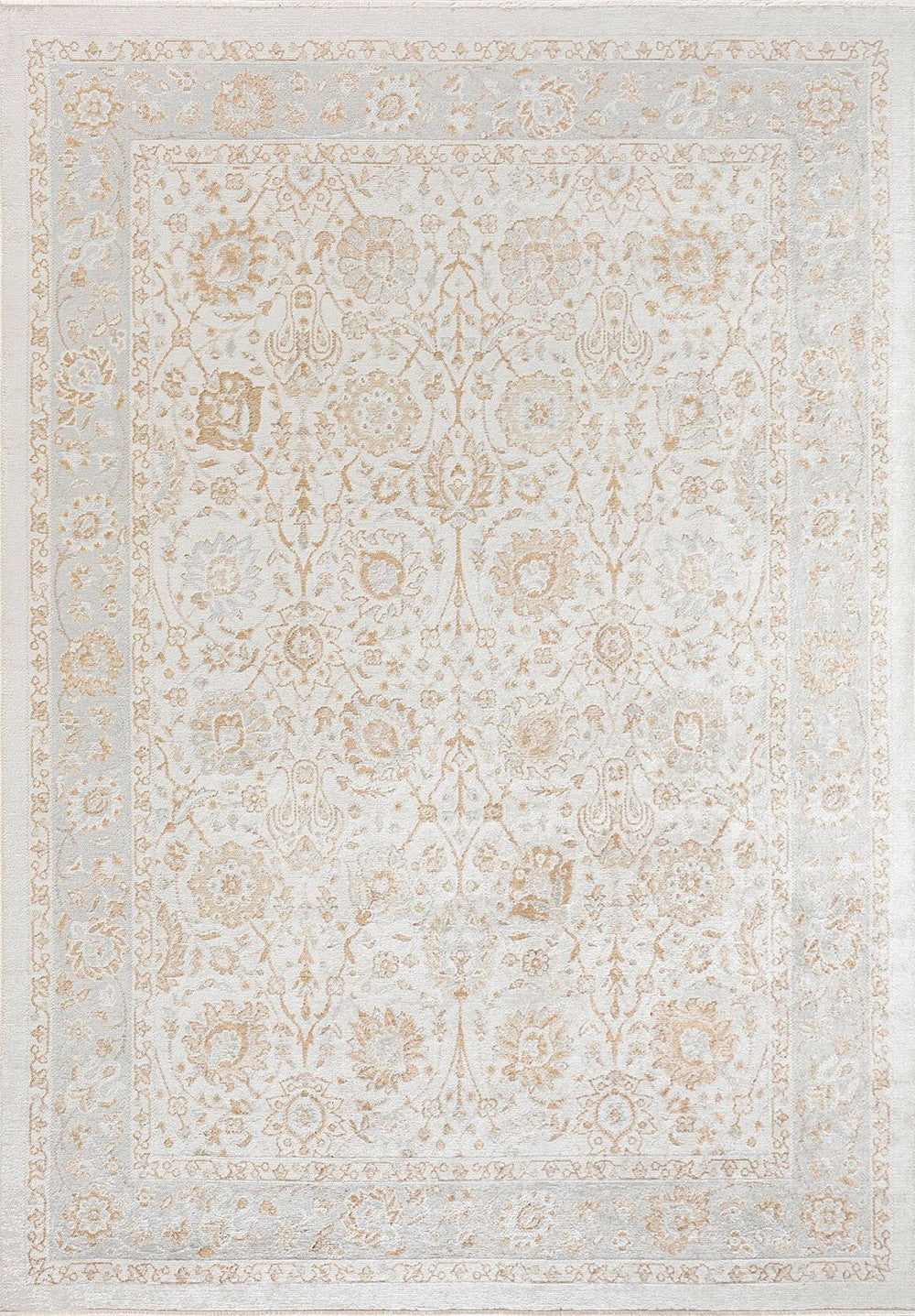 DAHLIA ECRU - DARK BEIGE - BEIGE - LIGHT GREY RUG