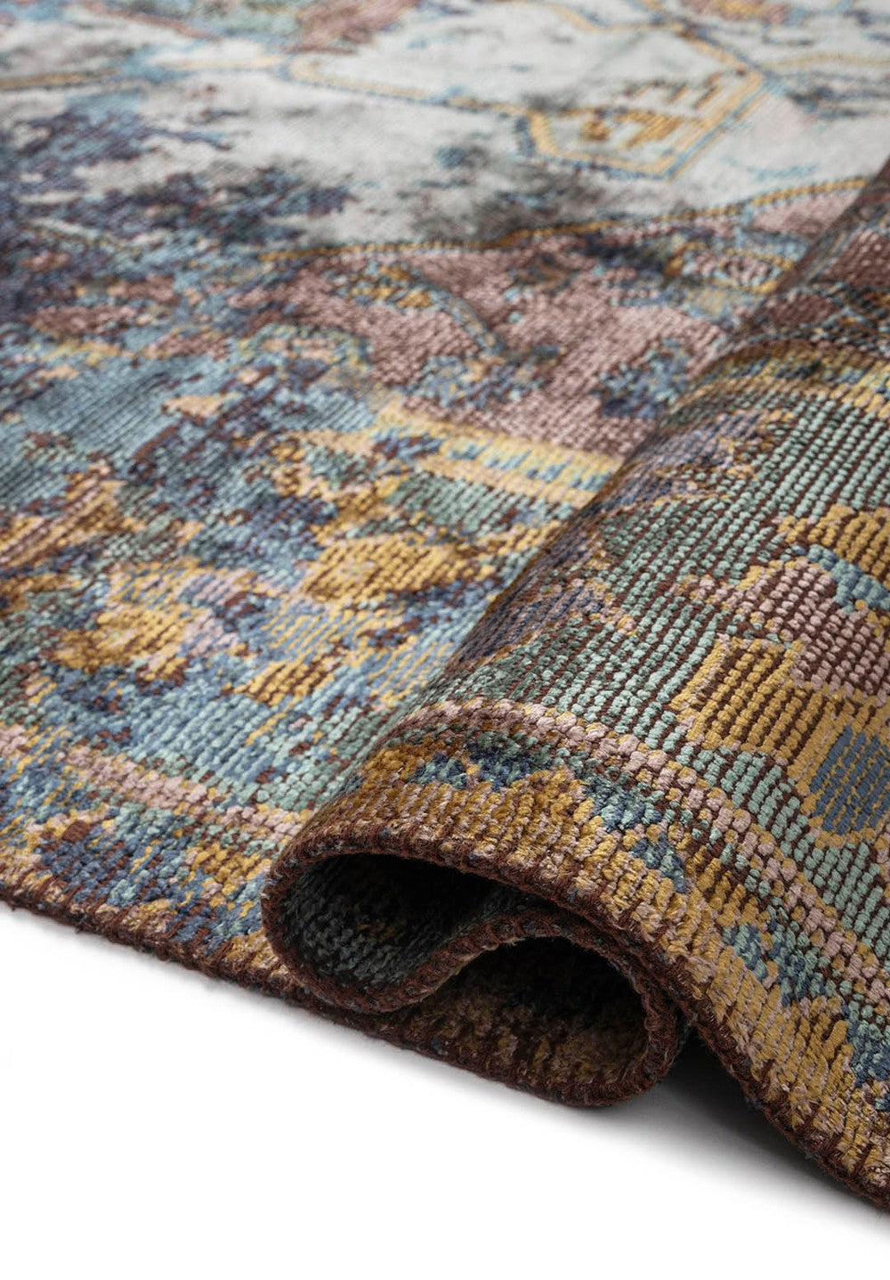MONARCH ERA NAVY BLUE - TURQUOISE - LILAC - KIWI RUG