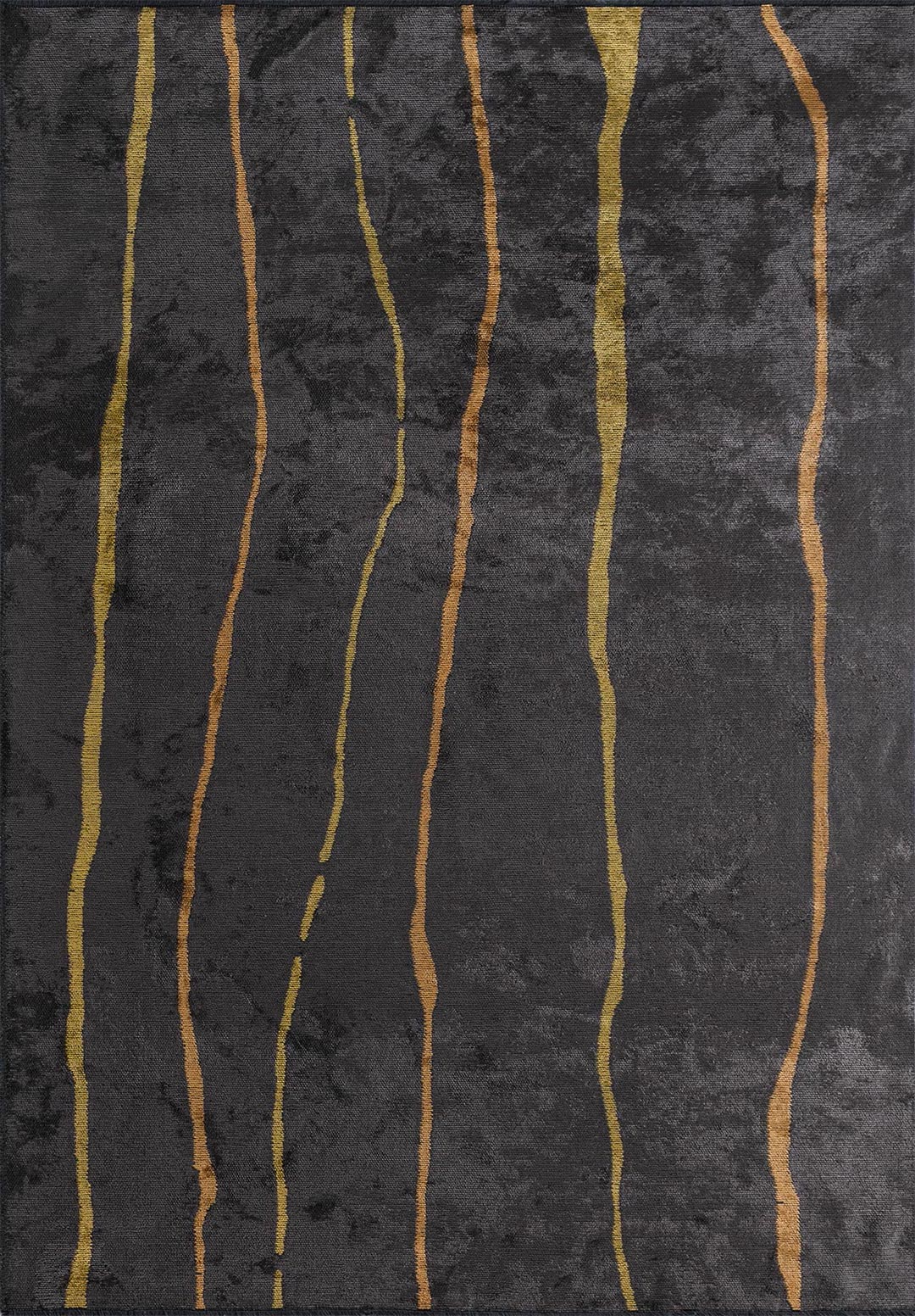 TRIBECA CHARCOAL - MUSTARD - YELLOW RUG