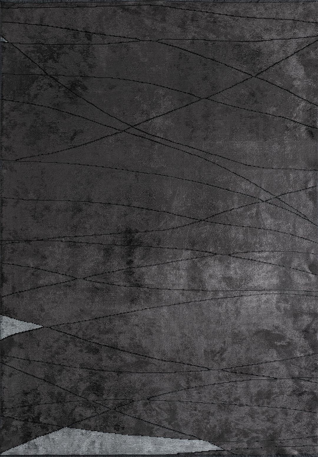 GREENWICH BLACK - CHARCOAL - ICE BLUE RUG