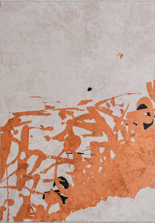 ASTORIA TERRA - BLACK - ECRU RUG