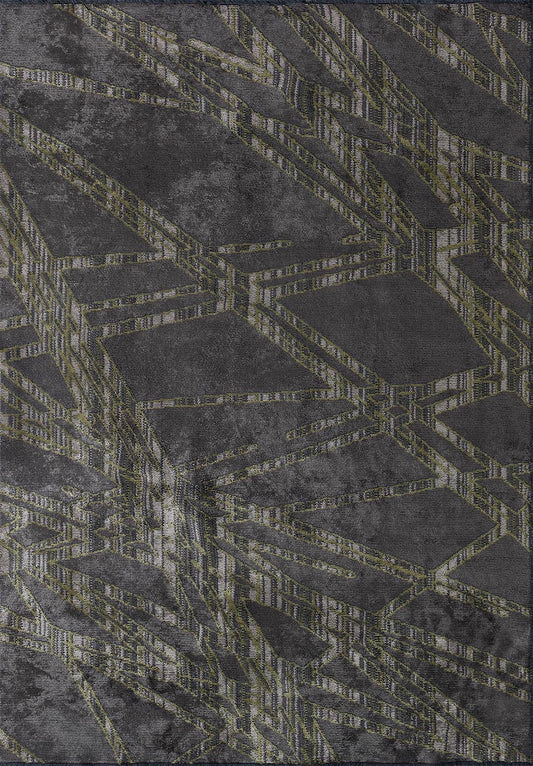 GRENOBLE GREEN - CHARCOAL - BEIGE RUG