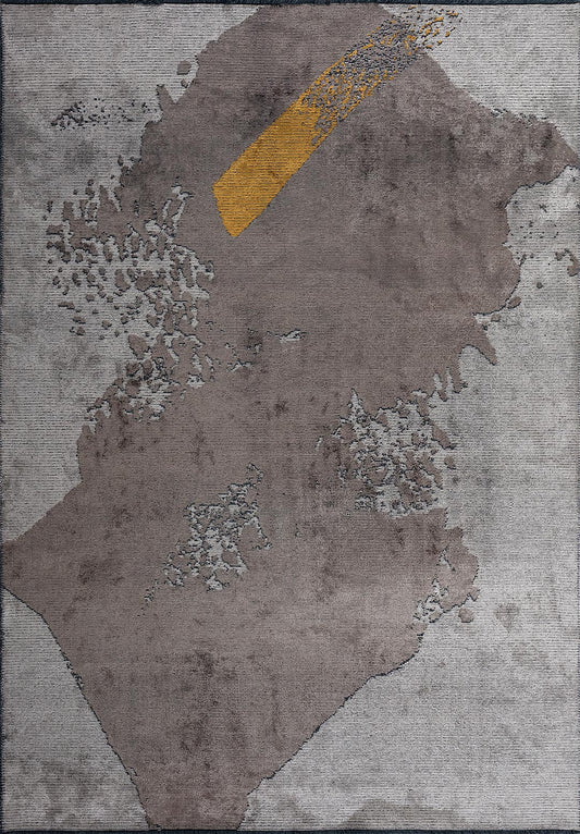 LAGUNA LIGHT GREY - MUSTARD - DARK GREY RUG