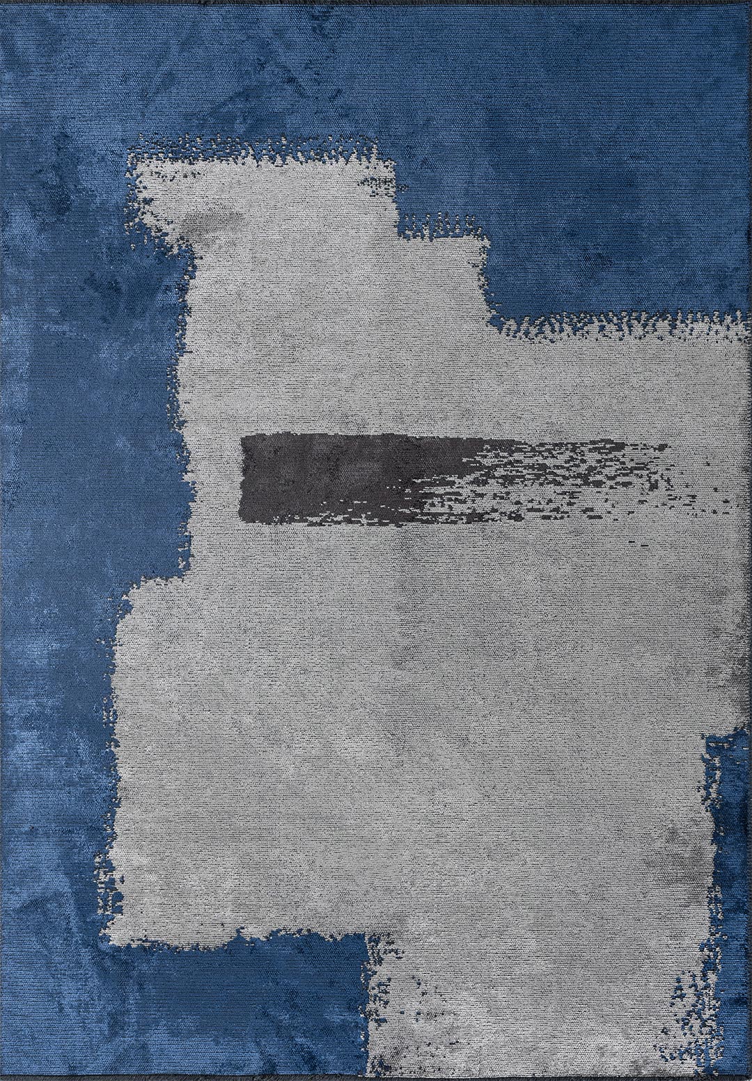 MALAGA NAVY BLUE - CHARCOAL - LIGHT GREY RUG