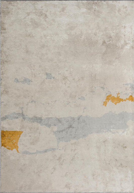 GRANADA LIGHT GREY - GOLD -ECRU RUG
