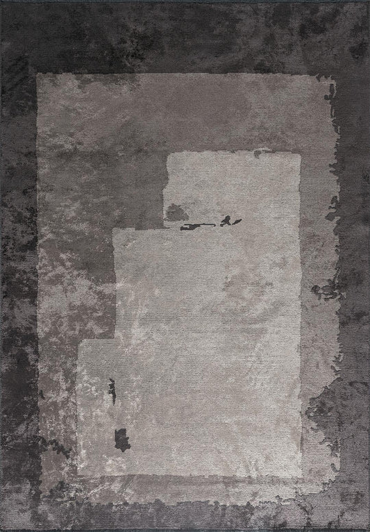 HANNOVER CREAM - CHARCOAL - DARK GREY RUG