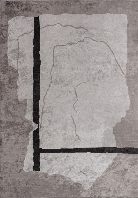SALAMANCA BLACK - DARK GREY - LIGHT GREY RUG