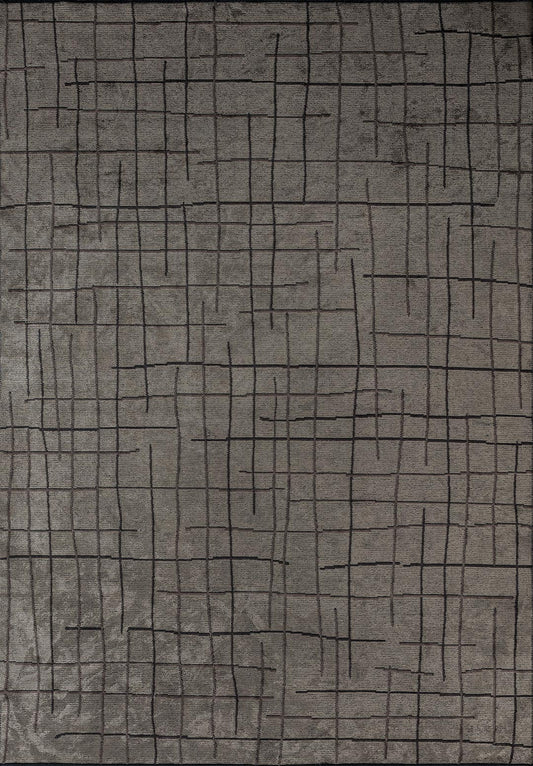 BROOKLYN CHARCOAL - CREAM - DARK GREY RUG