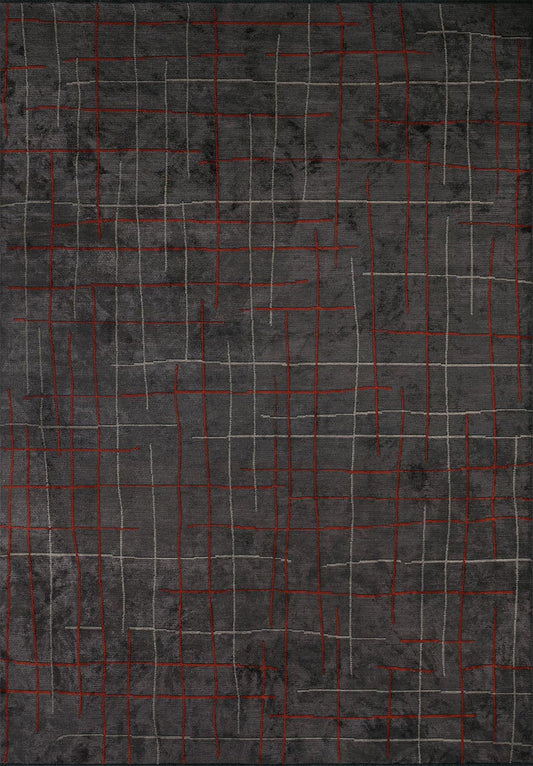 BROOKLYN BEIGE - CHARCOAL - DARK TERRA RUG