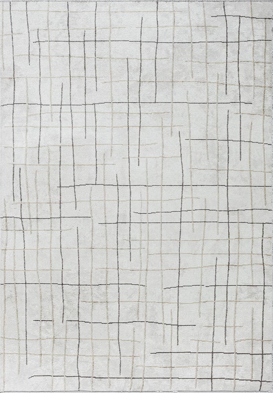 BROOKLYN ANTHRACITE - ECRU - BEIGE RUG