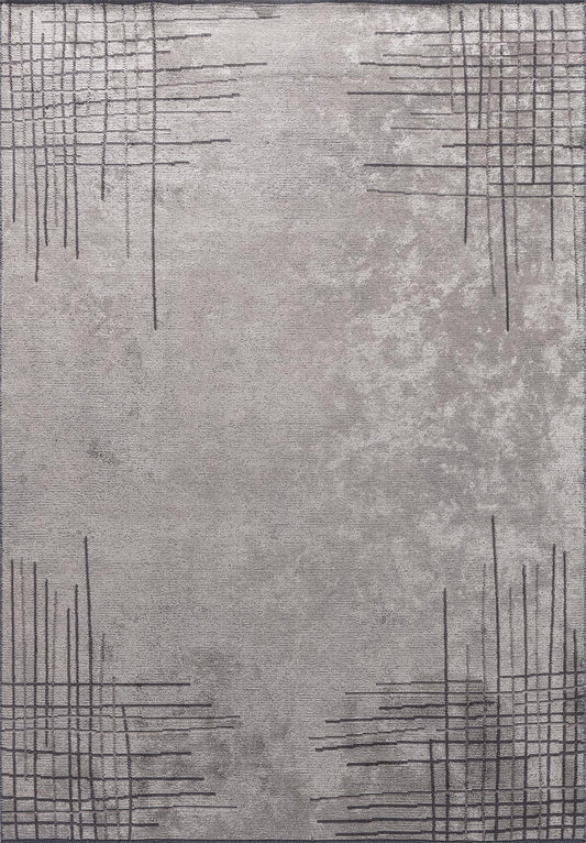 MANHATTAN CREAM - DARK GREY - CHARCOAL RUG