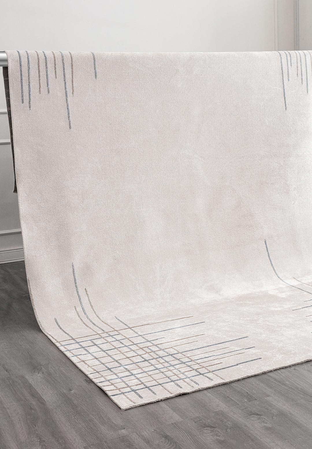 MANHATTAN ECRU - NOUGAT -BLUE  RUG