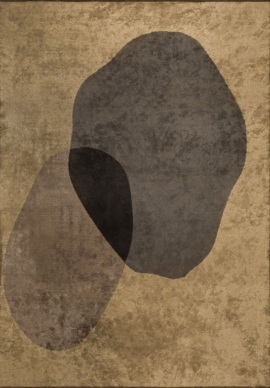 MARSEILLE BLACK - CHARCOAL - DARK GREY - CREAM RUG