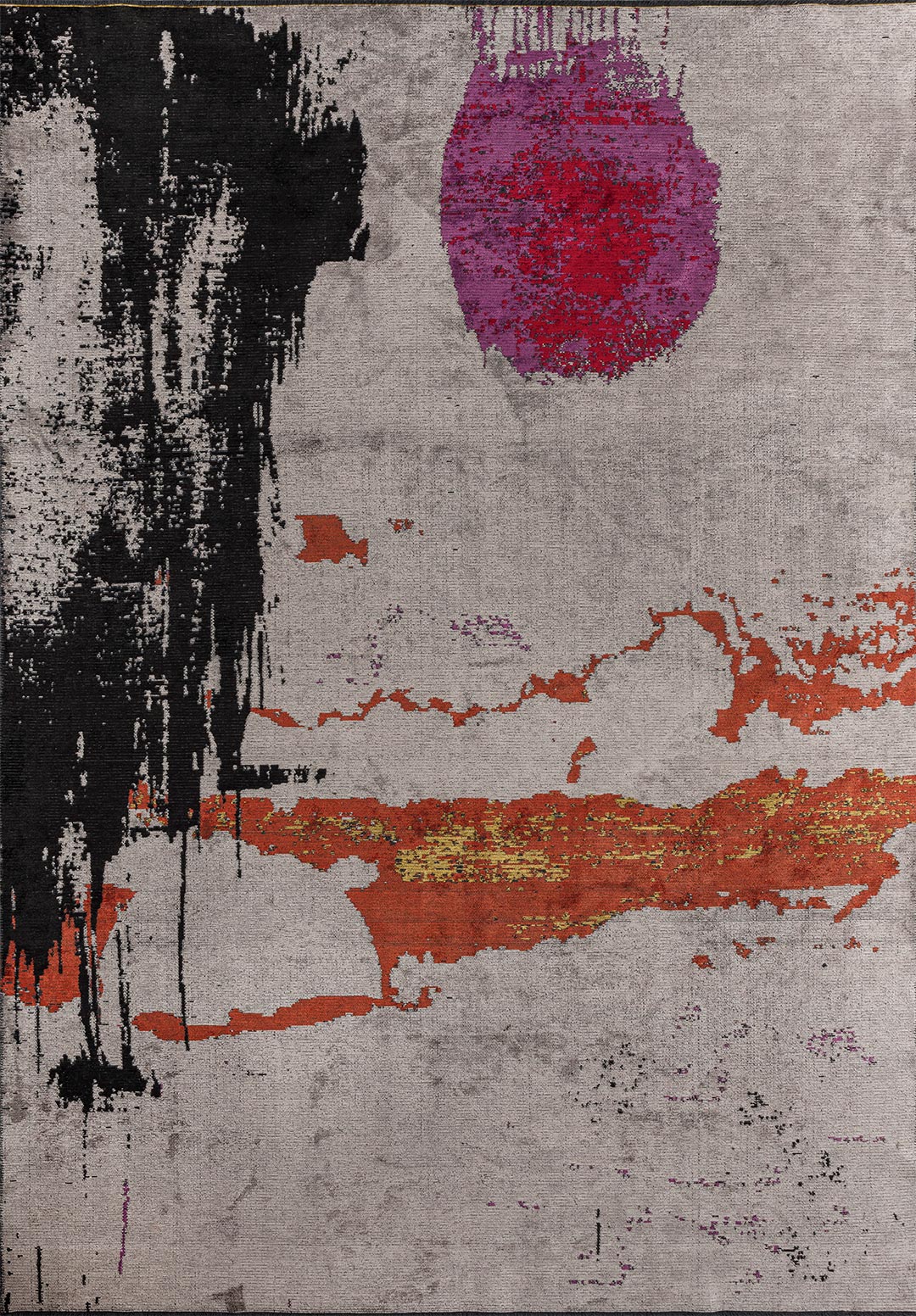 PO BLACK - PURPLE - RED - RUST - YELLOW - LIGHT GREY RUG