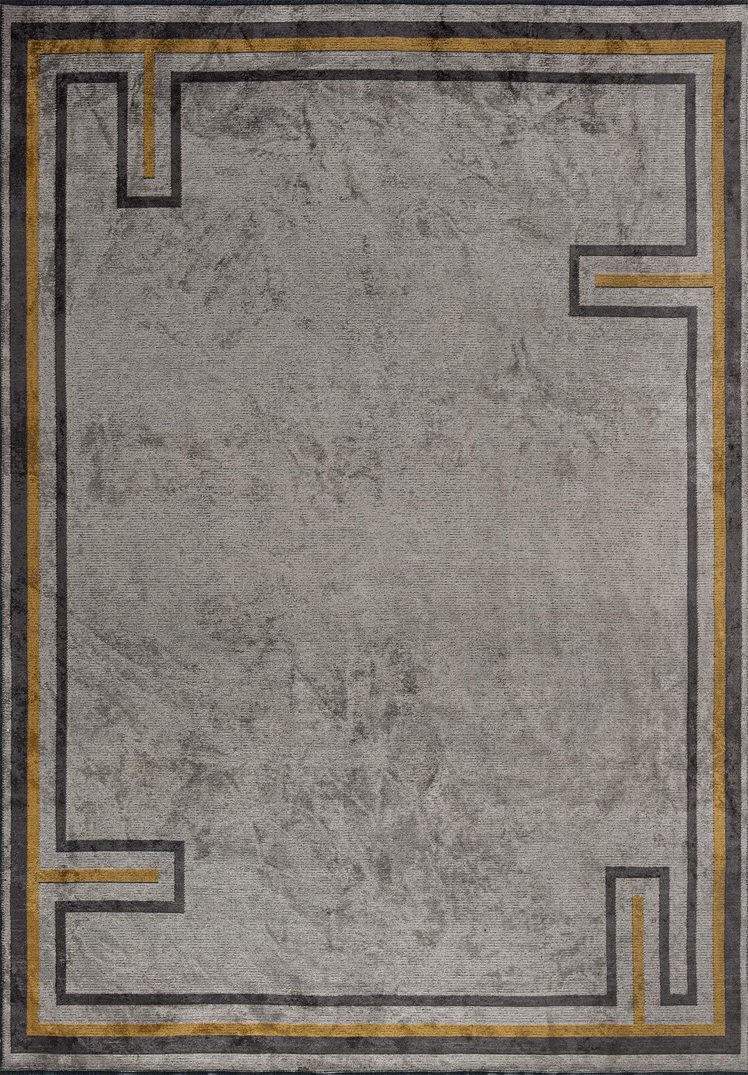 DRESDEN CHARCOAL - MUSTARD - BEIGE RUG