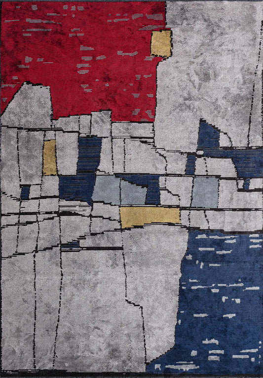 BRISTOL BLACK - DARK NAVY - RED - GOLD - BLUE - LIGHT GREY RUG